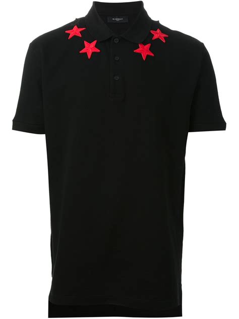 givenchy star polo replica|Givenchy embroidered polo shirt.